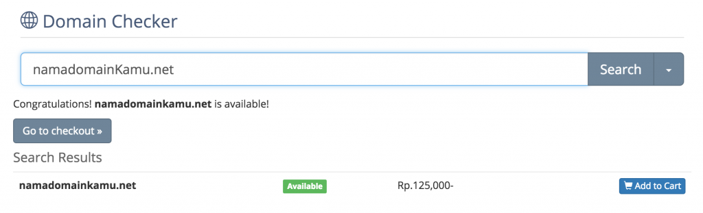 Cara Order Domain IDCloudHost Cara Order Domain IDCloudHost