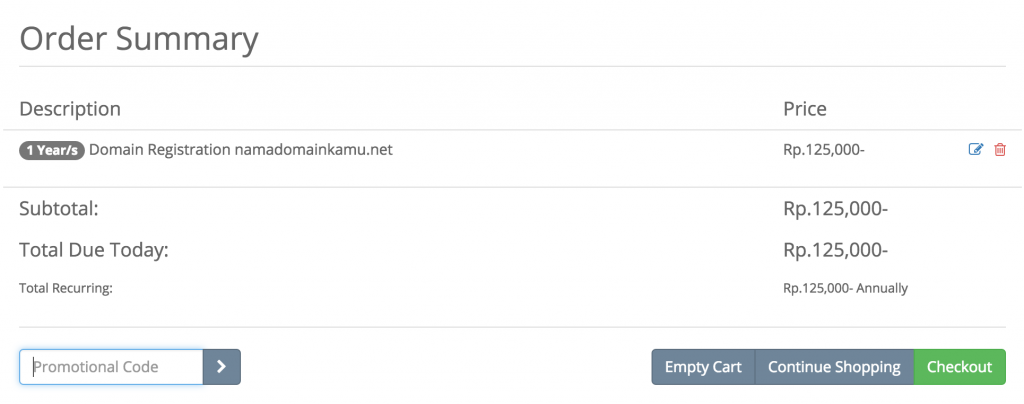 Cara Order Domain IDCloudHost Cara Order Domain IDCloudHost