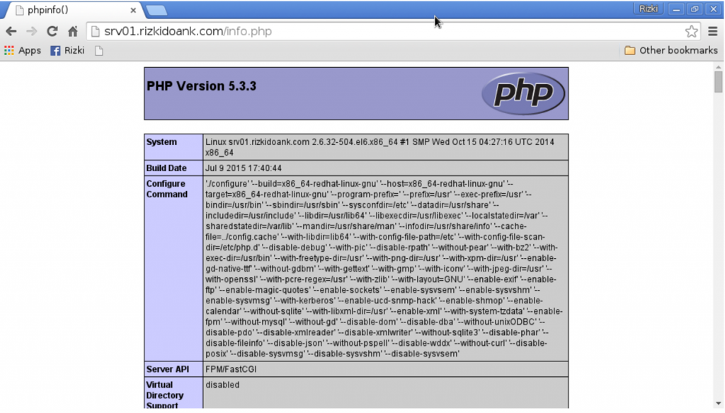Instalasi LEMP pada CentOS 6