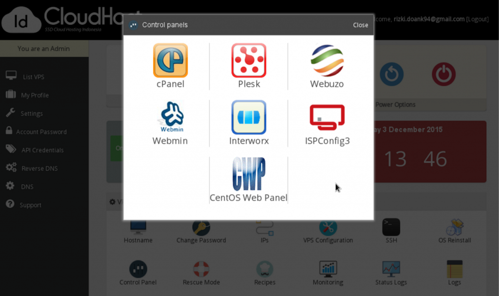 Memasang Panel Manajemen pada VPS | IDCloudHost Memasang Panel Manajemen pada VPS | IDCloudHost