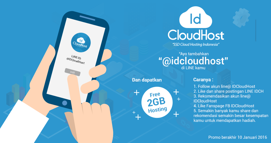 GRATIS Cloud Hosting 2 GB | ADD LINE @IDCloudHost