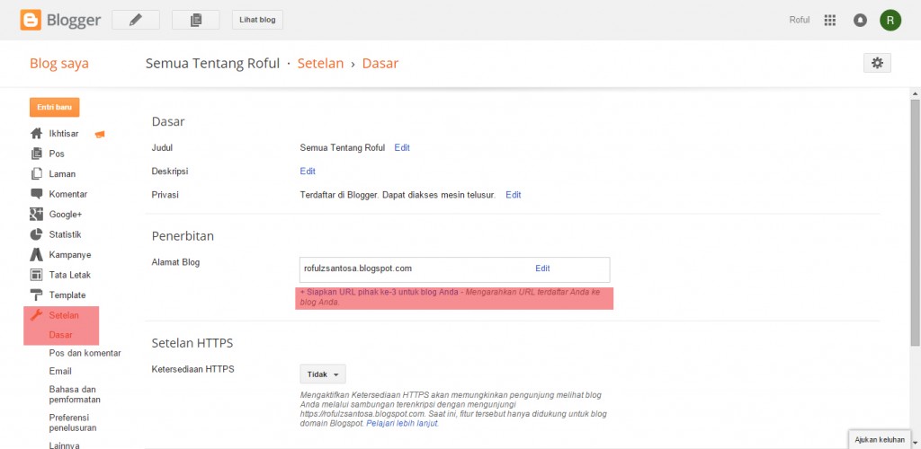 Tutorial Merubah Alamat Blogspot Menjadi Domain .id | IDCloudHost