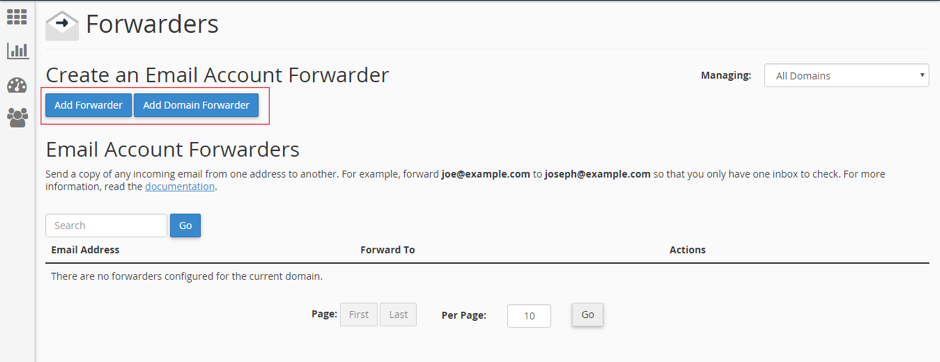 Tutorial Email Forwarders Email Forwarding melalui cPanel 2
