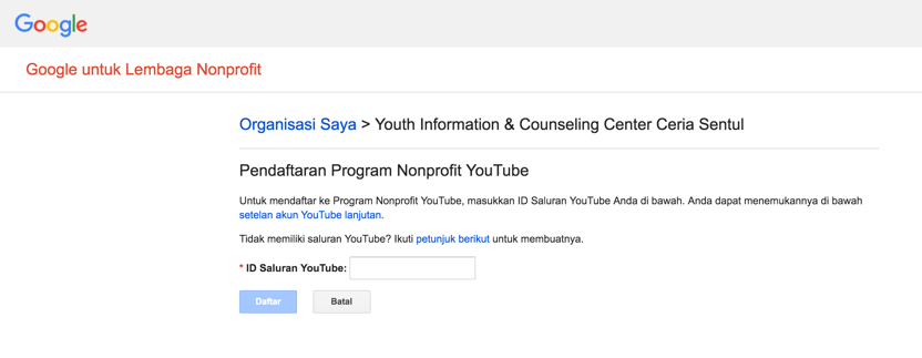 Mengaktifkan Youtube Premium pada akun Google for NonProfit 4