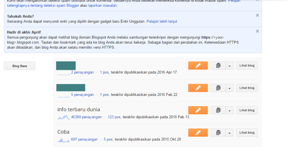 Tutorial Mengontrol Akses Pengguna Pada Blogspot 1