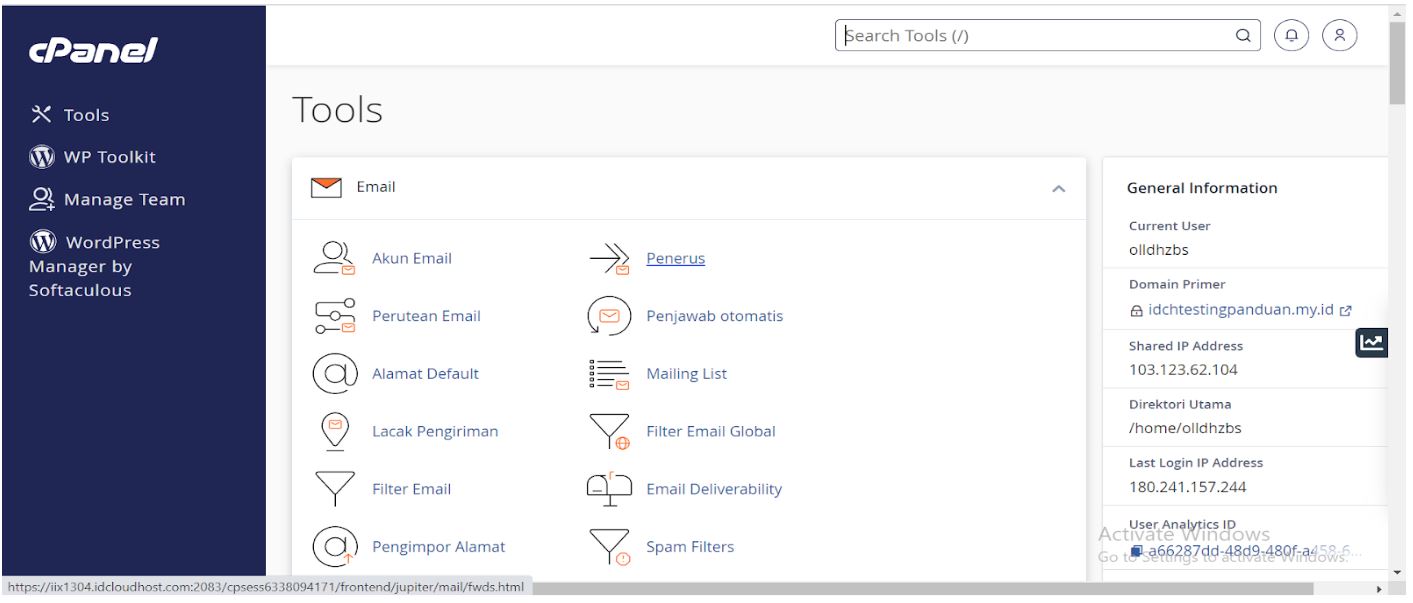 Cara Setting Email Forwarding di cPanel 
