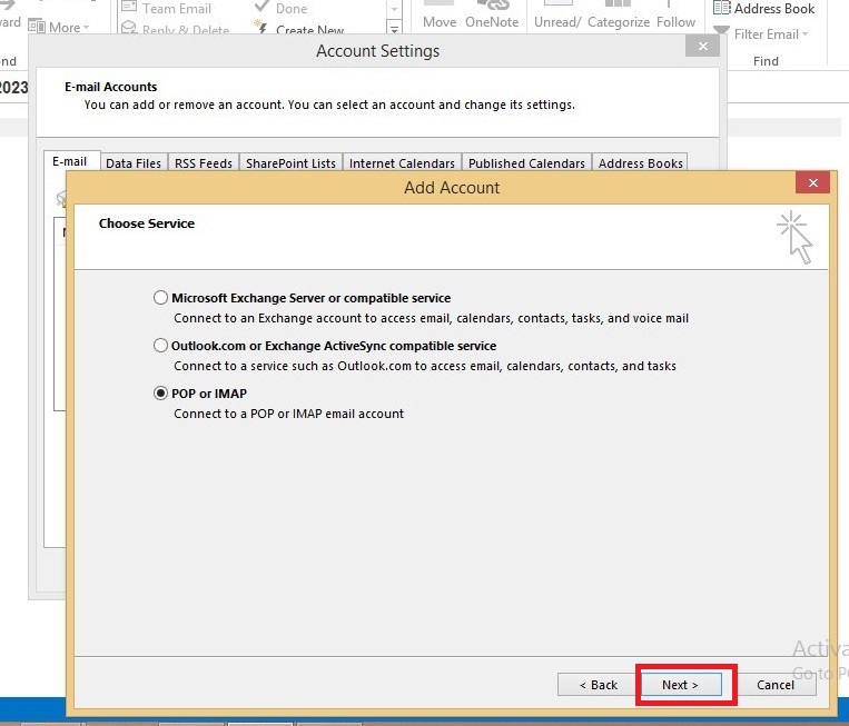 menghubungkan email cpanel dengan outlook