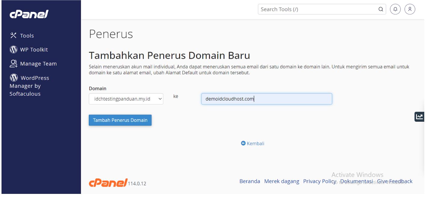 Cara Setting Email Forwarding di cPanel 
