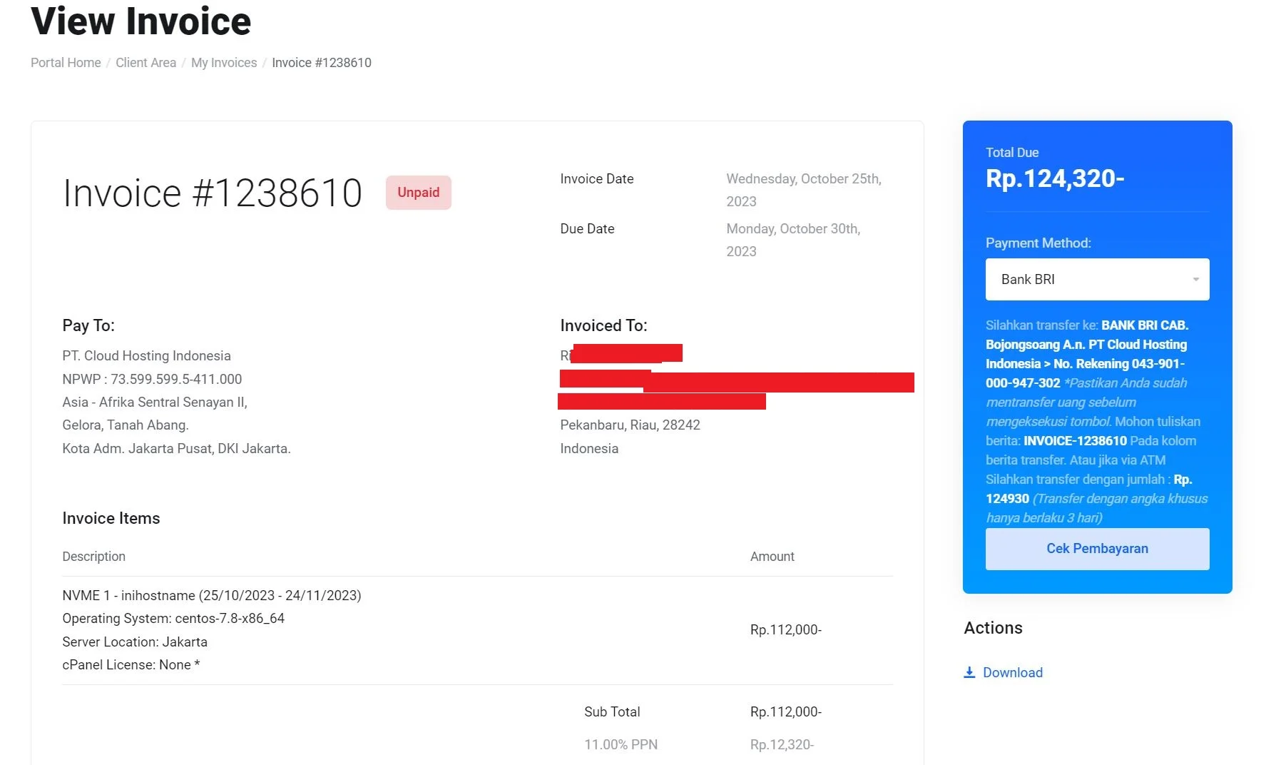 cara order vps idcloudhost