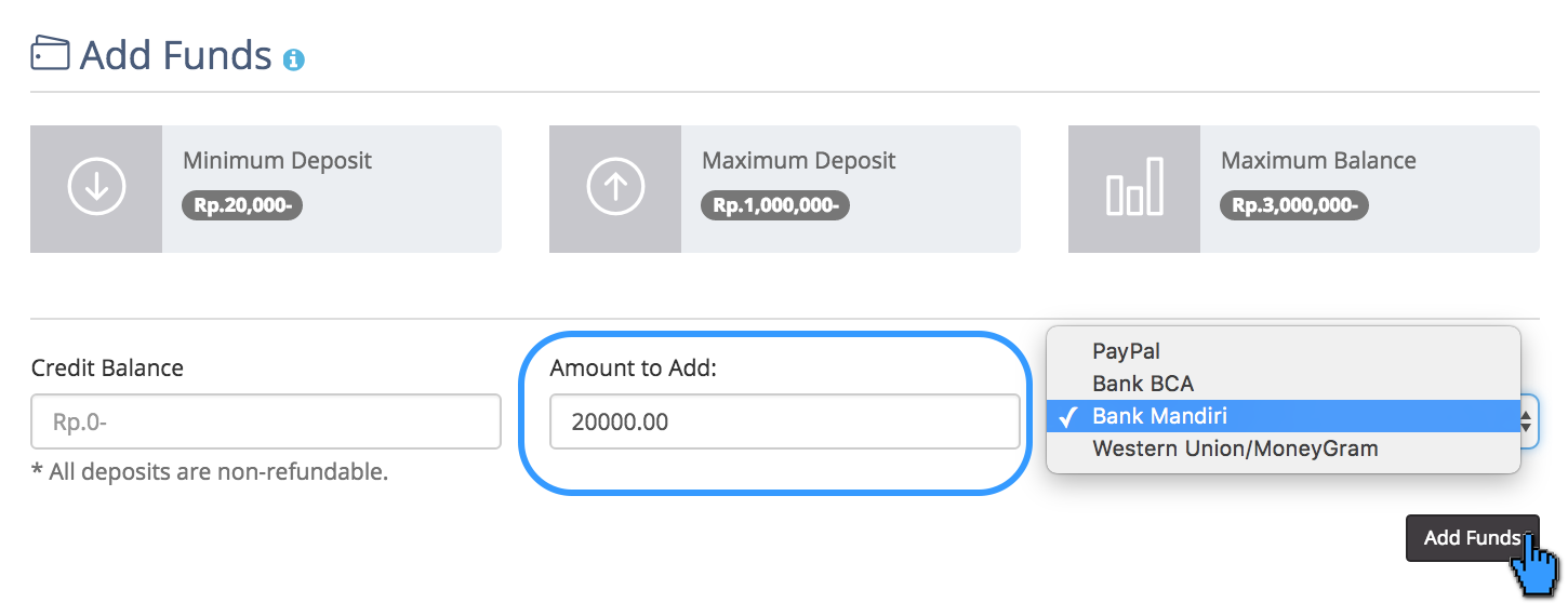 Cara Melakukan Add fund (Deposit) 4