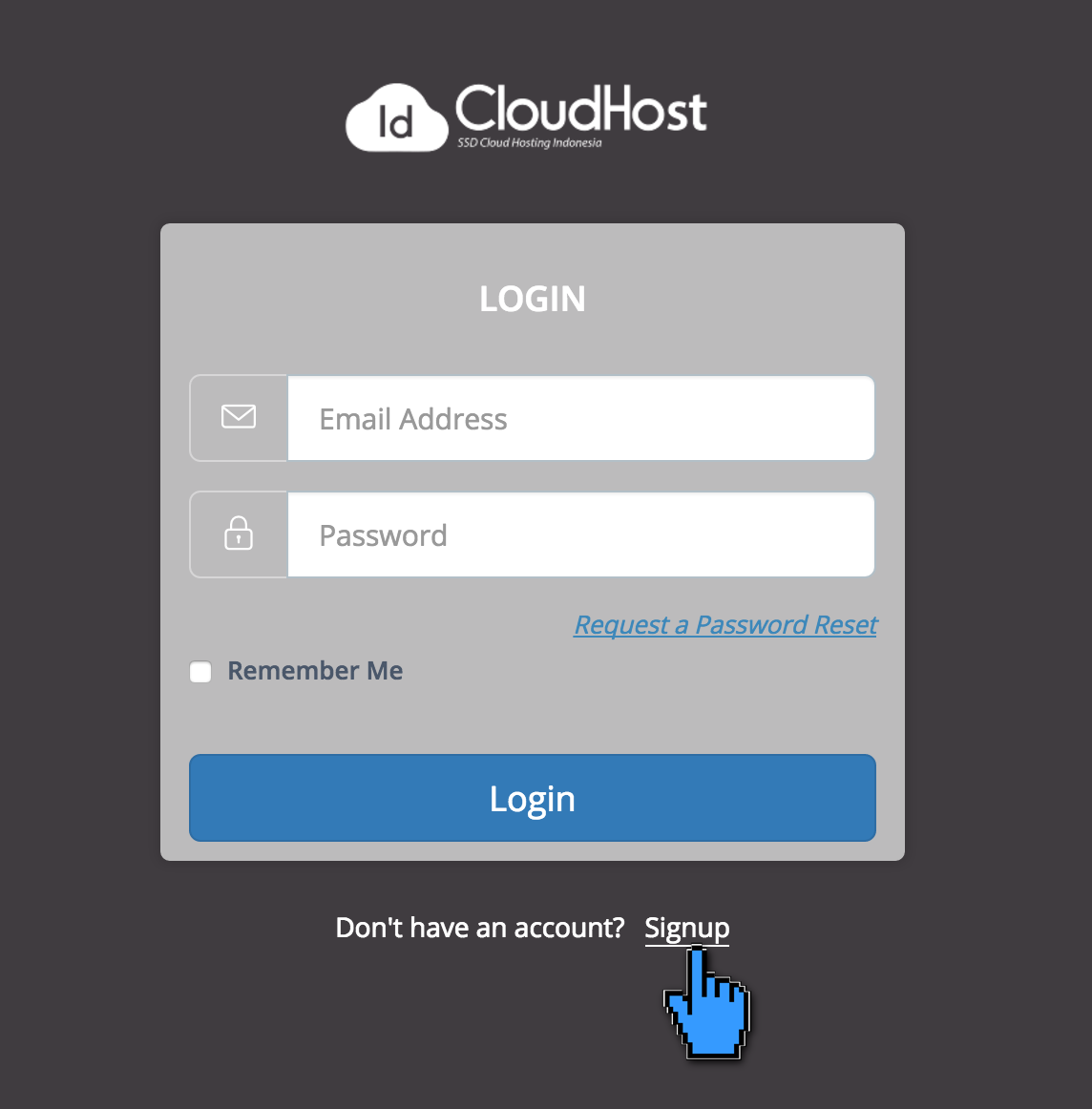 Cara Mendaftar Akun Baru di IDCloudHost 2