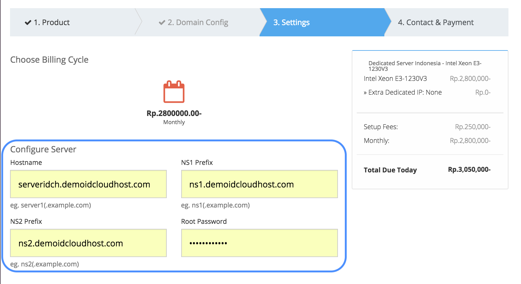 Cara Order Layanan Dedicated Server 3