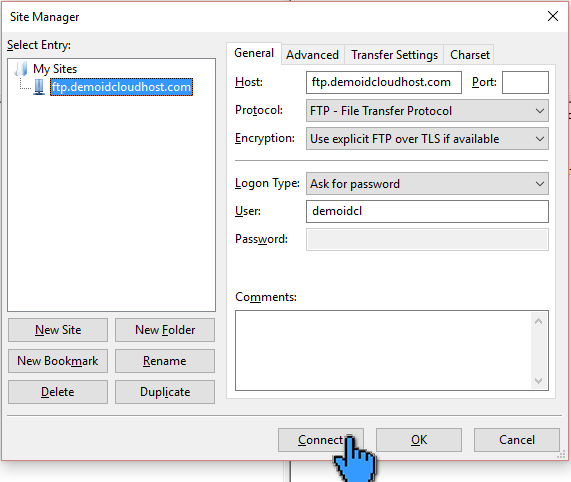 Cara Upload File Website ke Hosting dengan FileZilla 11 (pointer)