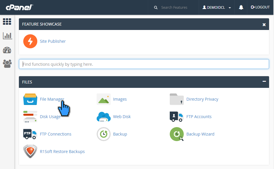 Cara Upload File Website ke Hosting di cPanel 3 (pointer)