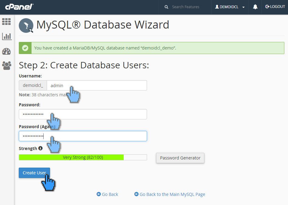 Cara membuat database MySQL di cPanel 5 (pointer)