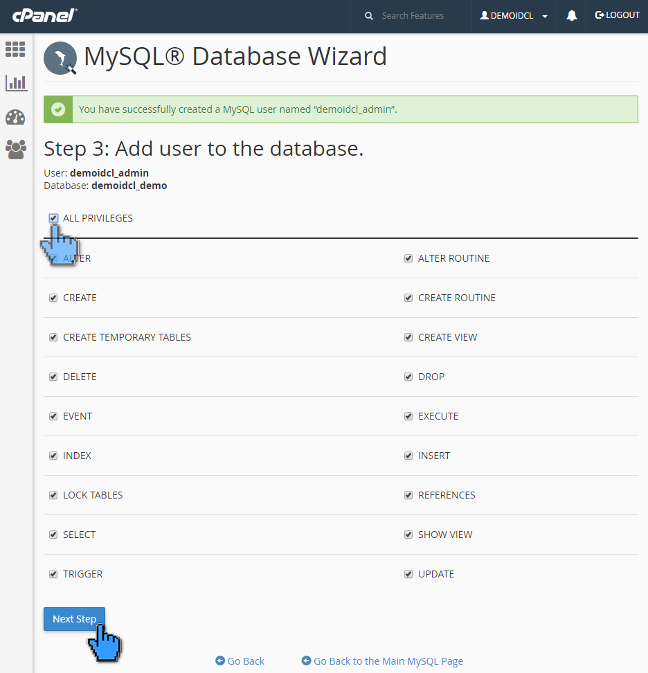Cara membuat database MySQL di cPanel 6 (pointer)
