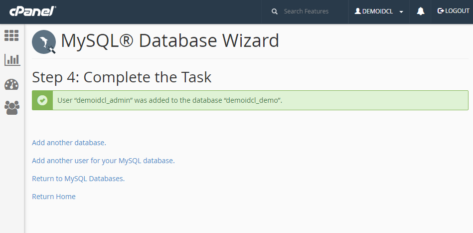 Cara membuat database MySQL di cPanel 7