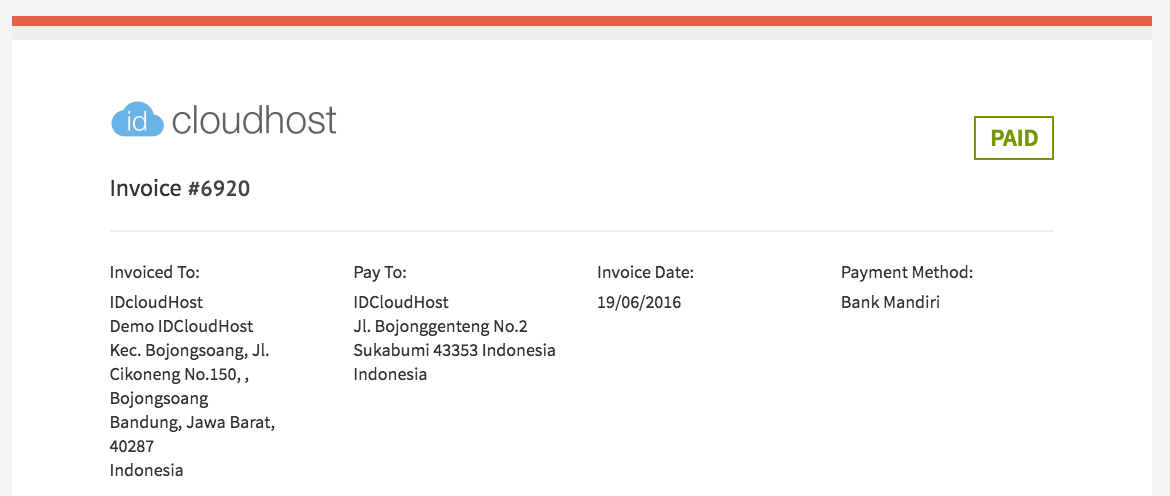 Melakukan Pembayaran di IDcloudHost 2