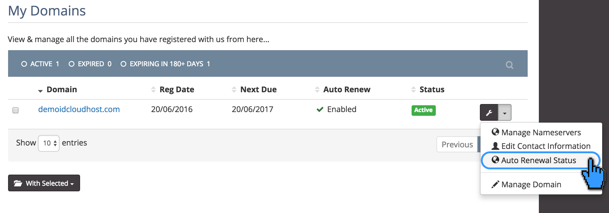 Perpanjang Masa Aktif Domain Otomatis 4