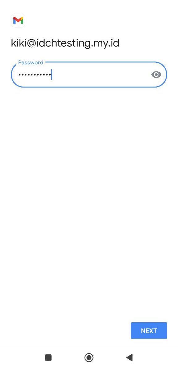 menghubungkan email cpanel ke android