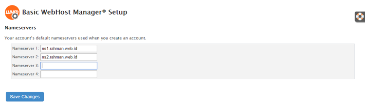 Reseller Hosting : Cara Membuat Nameserver Baru