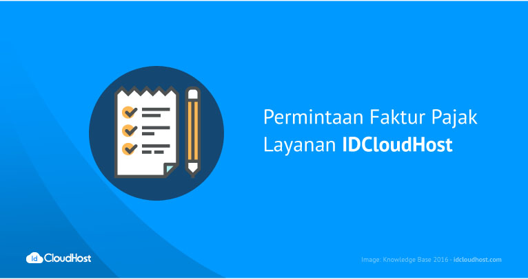 Permintaan Faktur Pajak Layanan IDCloudHost