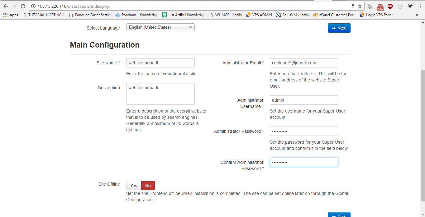 Cara Menginstall CMS Joomla di CentOS