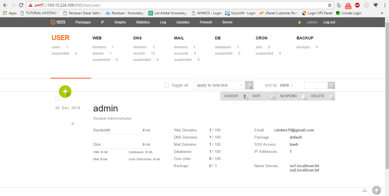Tutorial Cara Install Panel Vesta pada VPS (CentOS)
