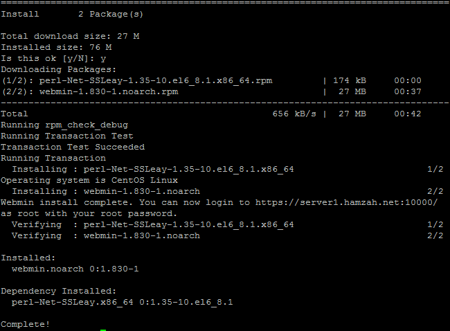 Cara Menginstall Webmin di CentOS