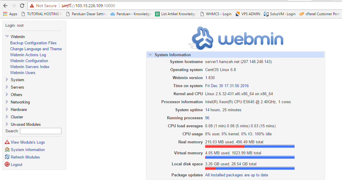 Cara Menginstall Webmin di CentOS