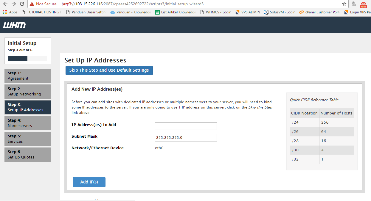 Tutorial Cara install cPanel / WHM pada VPS (CentOS)