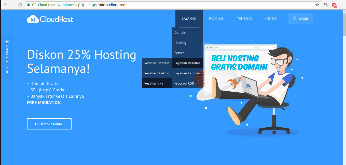 Cara Order Layanan Reseller VPS IDcloudHost