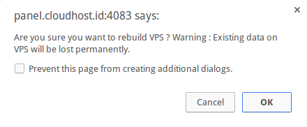 Cara Reinstall VM melalui Panel Reseller VPS
