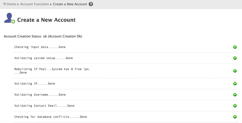 Tutorial Cara Membuat Account di WHM