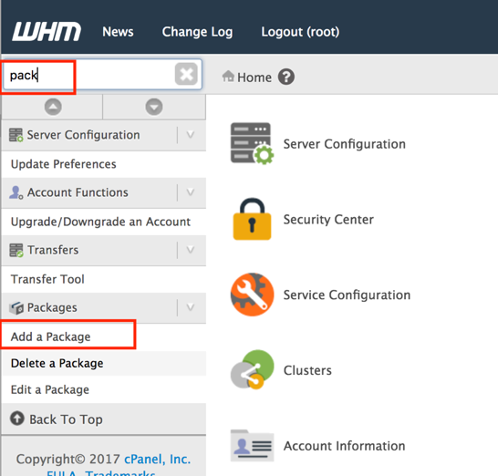 Tutorial Cara Membuat Package di WHM