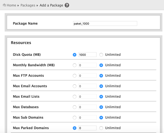 Tutorial Cara Membuat Package di WHM