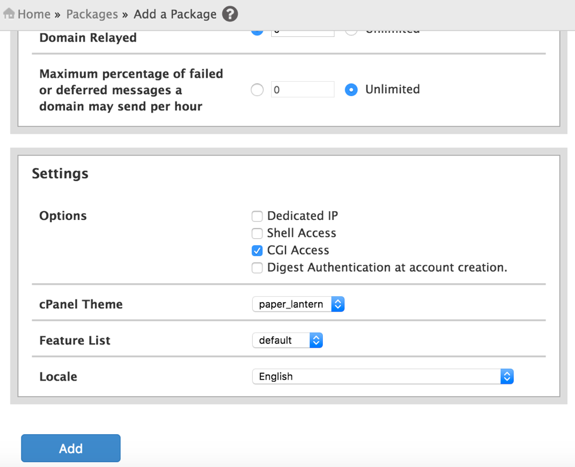 Tutorial Cara Membuat Package di WHM