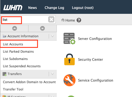 Tutorial Cara Menghapus cPanel Account di WHM