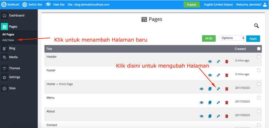 Cara Membuat Website di Website Builder IDCloudHost