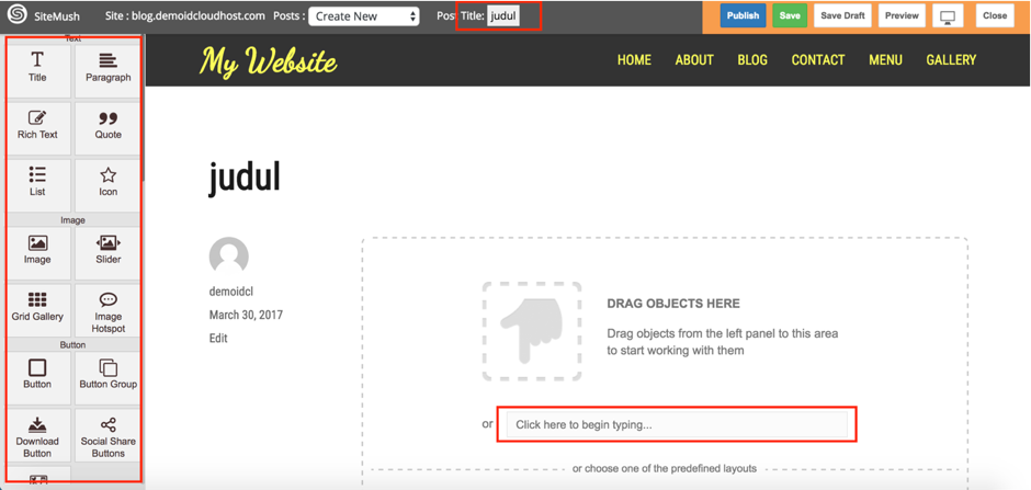 Cara Menambah Blog Baru di Website Builder