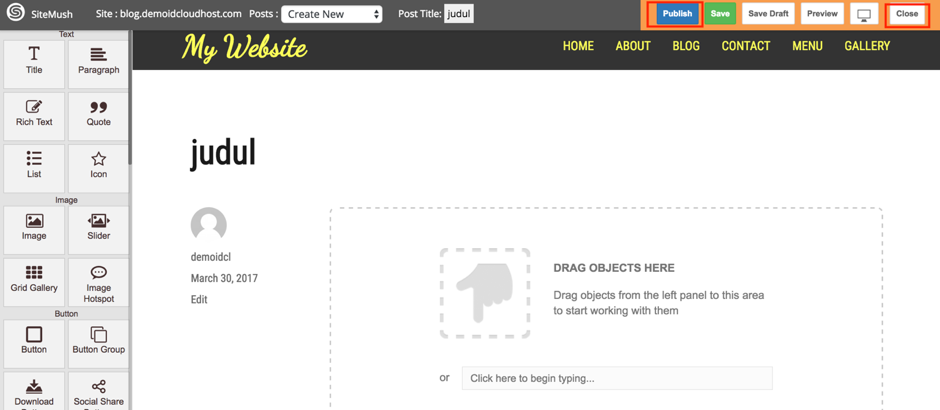 Cara Menambah Blog Baru di Website Builder