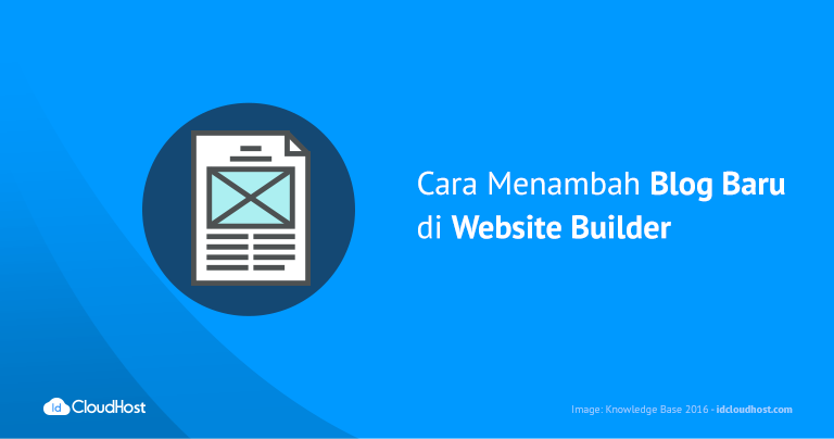 Cara Menambah Blog Baru di Website Builder