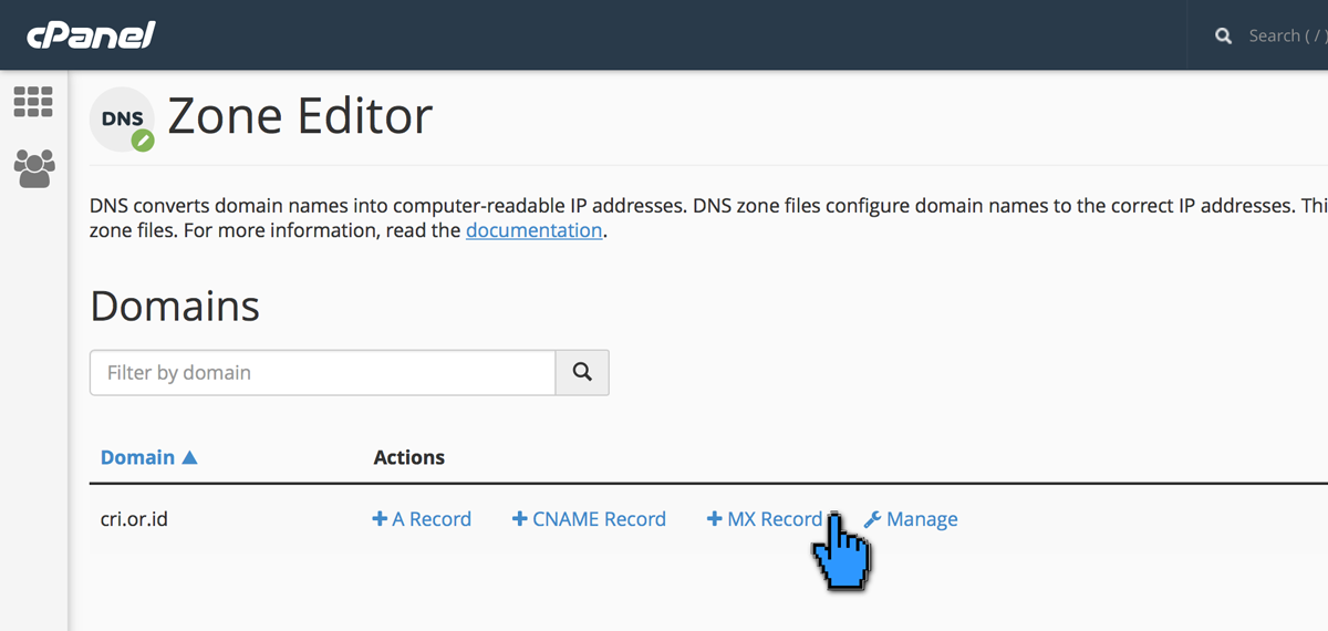 UPDATE : Cara Setting MX Record Melalui cPanel