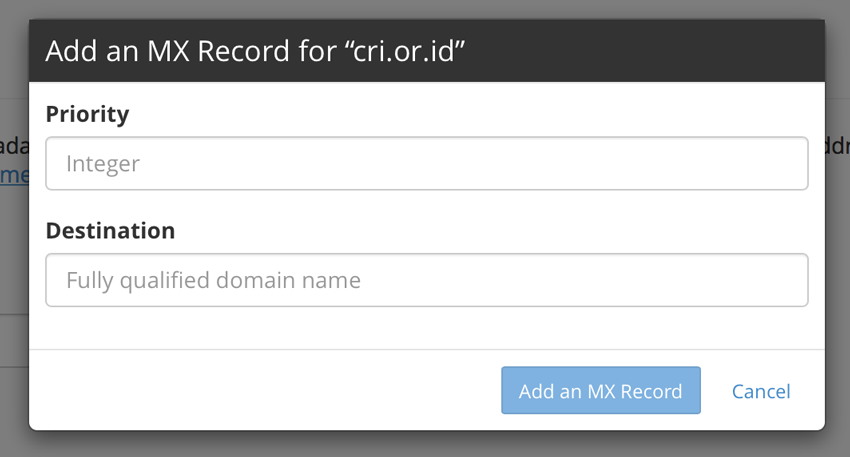UPDATE : Cara Setting MX Record Melalui cPanel