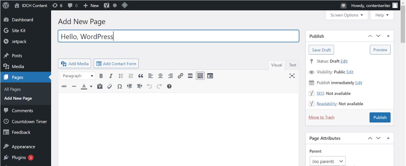 Membuat dan Mengelola Halaman di WordPress