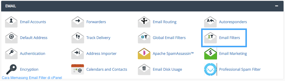 Cara Memasang Email Filter pada cPanel