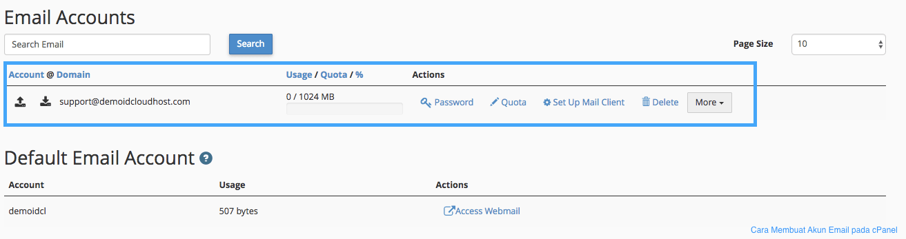 Cara Membuat Akun Email pada cPanel
