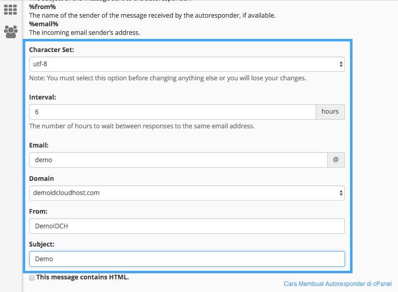 Cara Membuat Autoresponder pada cPanel