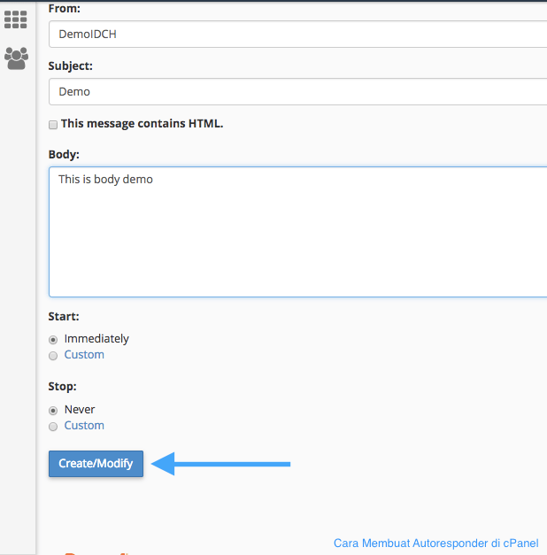 Cara Membuat Autoresponder pada cPanel