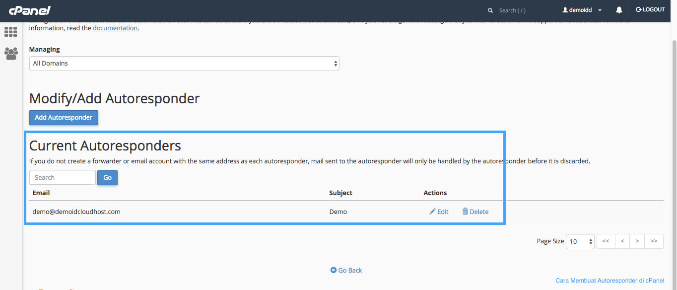 Cara Membuat Autoresponder pada cPanel